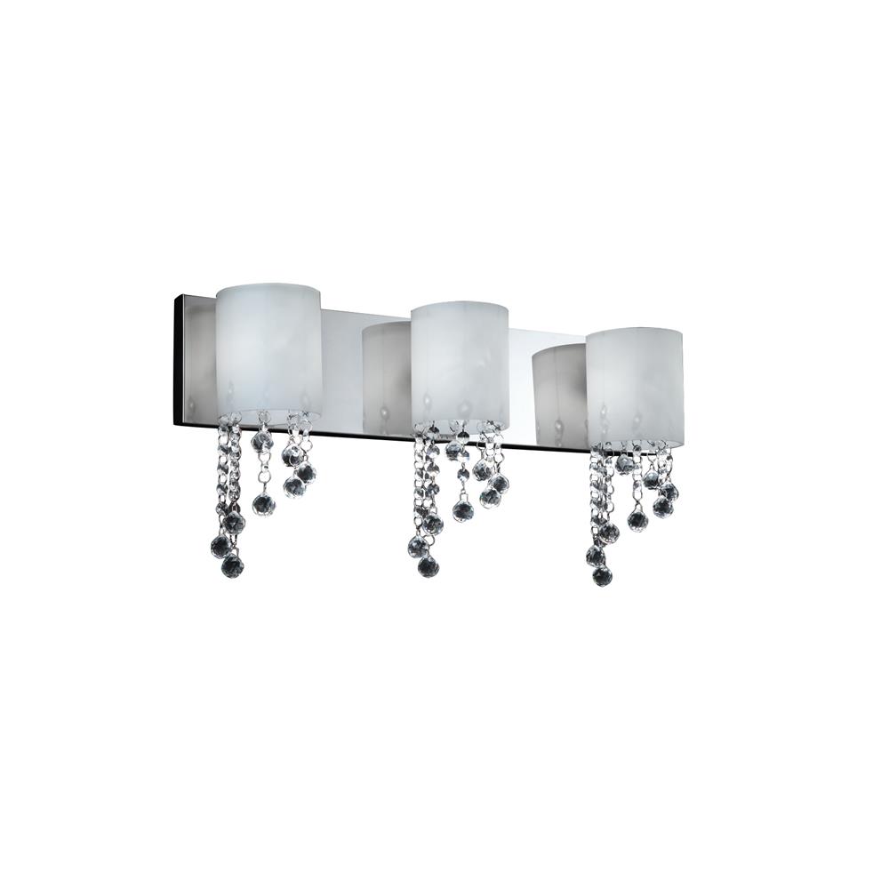 Z-Lite 871CH-3V 3 Light Vanity in Chrome with a Matte Opal Shade